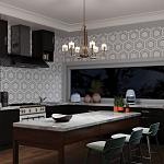  Люстра с прозрачными рифлеными цилиндрическими плафонами Kichler варинант исполнения - 28 | Loft Concept в Твери