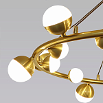 Люстра подвесная светодиодная с плафонами в форме шара Italian Globe Cedar Moss Light варинант исполнения - 3 | Loft Concept в Твери