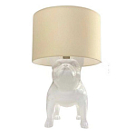 Настольная лампа COLLECTION OF DOGS с абажуром Бульдог варинант исполнения - 2 | Loft Concept в Твери