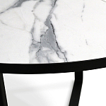 Стол обеденный раздвижной со столешницей белый мрамор Magali варинант исполнения - 8 | Loft Concept в Твери