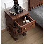 Тумбочка прикроватная с ящиком и дверцей Робот Robot Desk варинант исполнения - 6 | Loft Concept в Твери