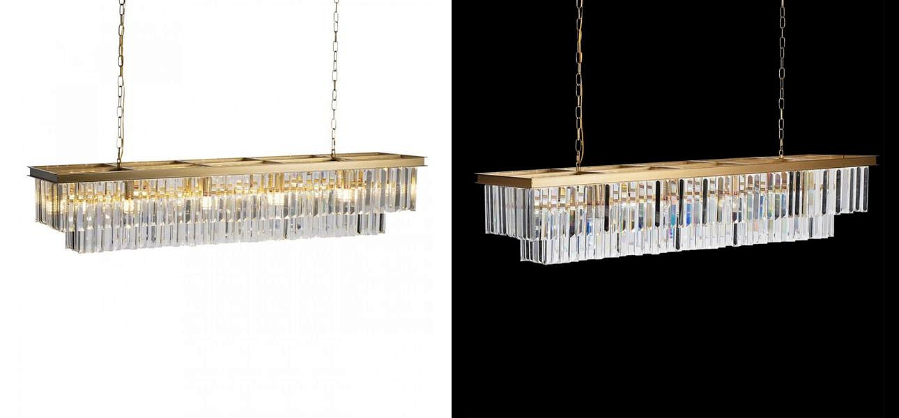 Прямоугольная Люстра RH 1920s Odeon GOLD iron Прозрачное Стекло Длина 120 см Прямоугольная Люстра RH 1920s Odeon GOLD iron Прозрачное Стекло Длина 120 см - Loft-Concept в Твери