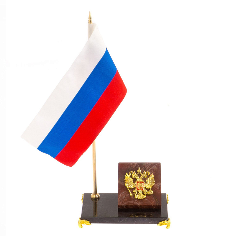 Флагшток с гербом России на подставке из натурального камня лемезит Stone Flagpole Лемезит Красный Белый Синий Флагшток с гербом России на подставке из натурального камня лемезит Stone Flagpole Лемезит Красный Белый Синий в Твери | Loft Concept