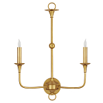Бра настенное золотого цвета в форме подсвечника Graceful Smoothness варинант исполнения - 3 | Loft Concept в Твери