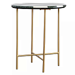 Столик приставной с круглой столешницей с полосатым узором Tabletops with Striped Pattern варинант исполнения - 1 | Loft Concept в Твери