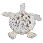 Статуэтка черепаха с ажурным панцирем и детализированной текстурой в белом цвете Marine Accessories варинант исполнения - 4 | Loft Concept в Твери