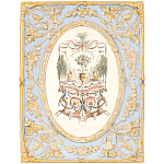 Декоративный постер в раме с рельефным растительным узором арабески New Collection of Arabesques Poster варинант исполнения - 1 | Loft Concept в Твери