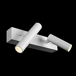 Бра с двумя цилиндрическими повортными спотами белого цвета Trumpet tube варинант исполнения - 3 | Loft Concept в Твери