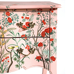 Комод розовый с росписью Цветы L.XV CHEST OF DRAWERS Flowers варинант исполнения - 3 | Loft Concept в Твери
