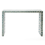Консоль Дизайнерская Kenya Console ZEBRA Bone Inlay blue варинант исполнения - 1 | Loft Concept в Твери