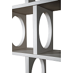 Белый дизайнерский Стеллаж Ring White Wood Bookcase варинант исполнения - 3 | Loft Concept в Твери