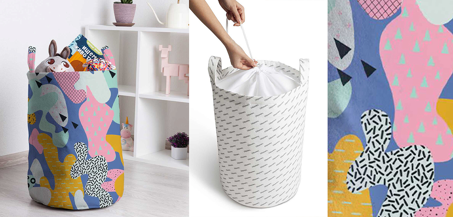 Корзина Pastel Abstraction Basket Корзина Pastel Abstraction Basket - Loft-Concept в Твери