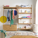 Корзина для белья из ткани букле Boucle Organizers Round варинант исполнения - 3 | Loft Concept в Твери