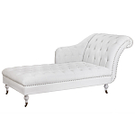 Кушетка белая с мягкой обивкой из велюра Michael Couch варинант исполнения - 1 | Loft Concept в Твери