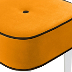 Квадратный мягкий пуф на белых ножках Winton Pouf Square варинант исполнения - 24 | Loft Concept в Твери