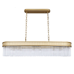 Люстра подвесная овальная со стеклянными трубками Длина 100 см Nembus варинант исполнения - 1 | Loft Concept в Твери