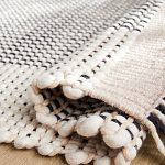 Ковер Woven from Wool с бахромой по краям варинант исполнения - 2 | Loft Concept в Твери