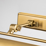 Светильник для картин цвета состаренная латунь с широким плафоном на прямоугольном основании Elstead Lighting варинант исполнения - 9 | Loft Concept в Твери