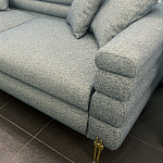 Дизайнерский Диван Lancaster Серо-голубое букле варинант исполнения - 2 | Loft Concept в Твери