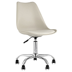 Офисный стул на металлическом основании EGGERY Beige варинант исполнения - 1 | Loft Concept в Твери