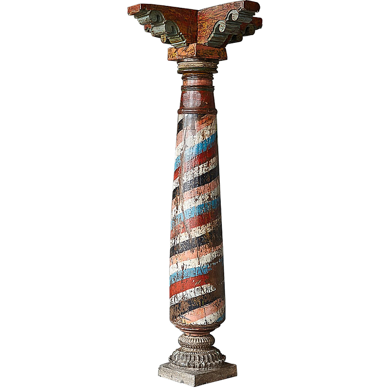 Антикварная колонна из массива тика Unique Indian Antique Column Мульти Антикварная колонна из массива тика Unique Indian Antique Column Мульти в Твери | Loft Concept