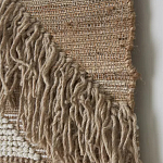 Панно из шерсти и хлопка с узором Beige Calista Cascade варинант исполнения - 6 | Loft Concept в Твери
