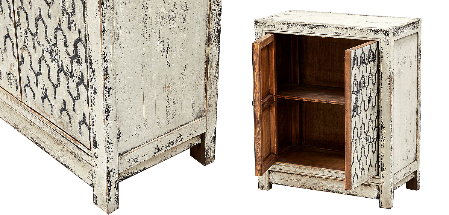 Комод в восточном стиле с геометрическим рисунком на дверцах Khushi Chest of Drawers Комод в восточном стиле с геометрическим рисунком на дверцах Khushi Chest of Drawers - Loft-Concept в Твери
