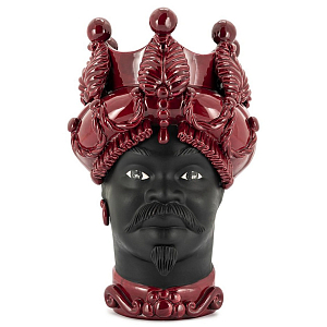 Ваза Vase Moro Man Baroque Burgundy