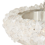 Люстра светодиодная фактурная в форме кольца Amber Crystal варинант исполнения - 2 | Loft Concept в Твери