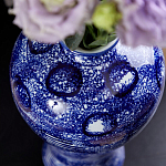 Ваза из фарфора сине-белого цвета Blue & White Ornament  варинант исполнения - 6 | Loft Concept в Твери