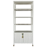 Стеллаж со стеклянными полками Elsa Dreams White варинант исполнения - 8 | Loft Concept в Твери