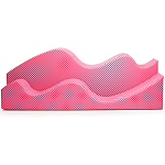 Дизайнерский модульный диван волнистой формы с цветным принтом Poltronova Superonda Sofa варинант исполнения - 8 | Loft Concept в Твери