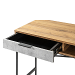 Стол рабочий в стиле лофт с ящиком и нишей для хранения Urban Style Space варинант исполнения - 3 | Loft Concept в Твери