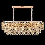 Люстра овальная каскадная с подвесками в форме колец Galaxy of Light варинант исполнения - 4 | Loft Concept в Твери