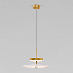 Светодиодный подвесной светильник латунь с мраморным рассеивателем варинант исполнения - 1 | Loft Concept в Твери