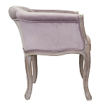 Кресло низкое в стиле прованс Розовый Велюр Louis French Armchair  варинант исполнения - 1 | Loft Concept в Твери