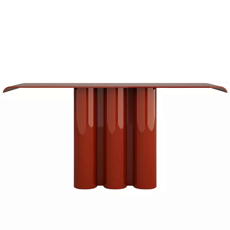 Консоль красная с цилиндрическим основанием Giorgio Красный в Твери | Loft Concept 