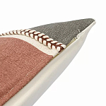 Подушка декоративная с геометрическим узором и плетенными вставками Divine Abstractions варинант исполнения - 3 | Loft Concept в Твери