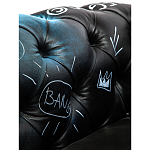 Кресло "Баския и Уорхол" Basquiat Warhol graffiti chair натуральная кожа варинант исполнения - 8 | Loft Concept в Твери