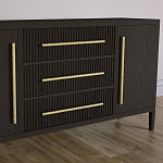 Буфет Primo с тремя ящиками и двумя фасадами Темный орех варинант исполнения - 3 | Loft Concept в Твери