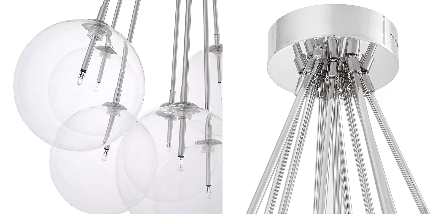 Люстра Eichholtz Ceiling Lamp Molecule Nickel Люстра Eichholtz Ceiling Lamp Molecule Nickel - Loft-Concept в Твери
