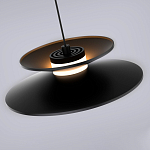 Подвесной светильник черного цвета из металла Obsidian Touch варинант исполнения - 4 | Loft Concept в Твери