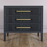 Тумба Primo  с тремя ящиками шпон Черный дуб варинант исполнения - 2 | Loft Concept в Твери