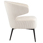 Современное мягкое кресло на металлических ножках Rakush Milk варинант исполнения - 5 | Loft Concept в Твери