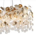 Люстра с декоративными подвесками из прозрачного стекла в форме монеток FAIRYTREE Light варинант исполнения - 5 | Loft Concept в Твери