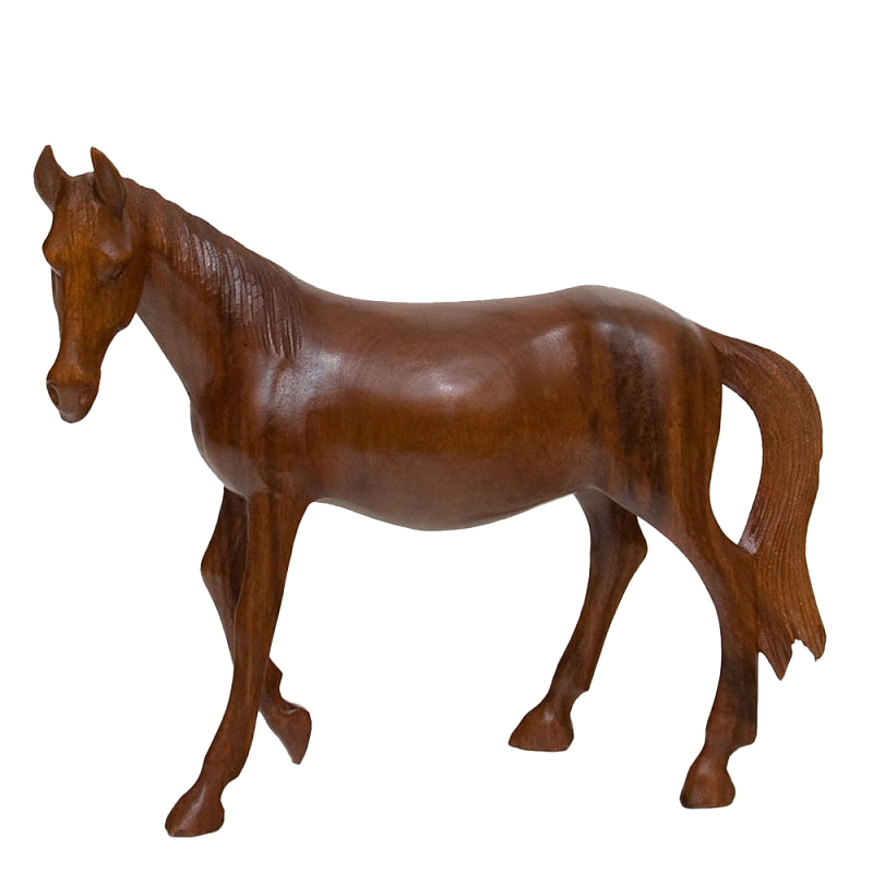 Статуэтка из дерева суар дикая лошадь Wild Horses Коричневый Статуэтка из дерева суар дикая лошадь Wild Horses Коричневый в Твери | Loft Concept