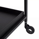 Тумба чёрная на колёсах Cabinet on Wheels варинант исполнения - 3 | Loft Concept в Твери