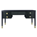 Письменный стол с 4-мя ящиками Elsa Dreams Black  варинант исполнения - 5 | Loft Concept в Твери