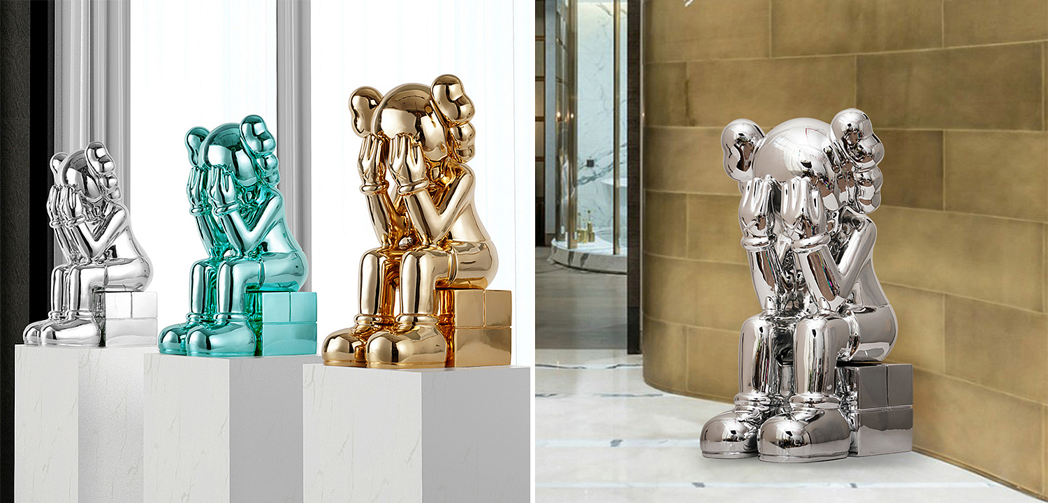 Статуэтка KAWS Passing Through Silver Статуэтка KAWS Passing Through Silver - Loft-Concept в Твери