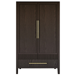 Шкаф платяной Primo с выдвижными ящиками шпон Темный орех варинант исполнения - 1 | Loft Concept в Твери